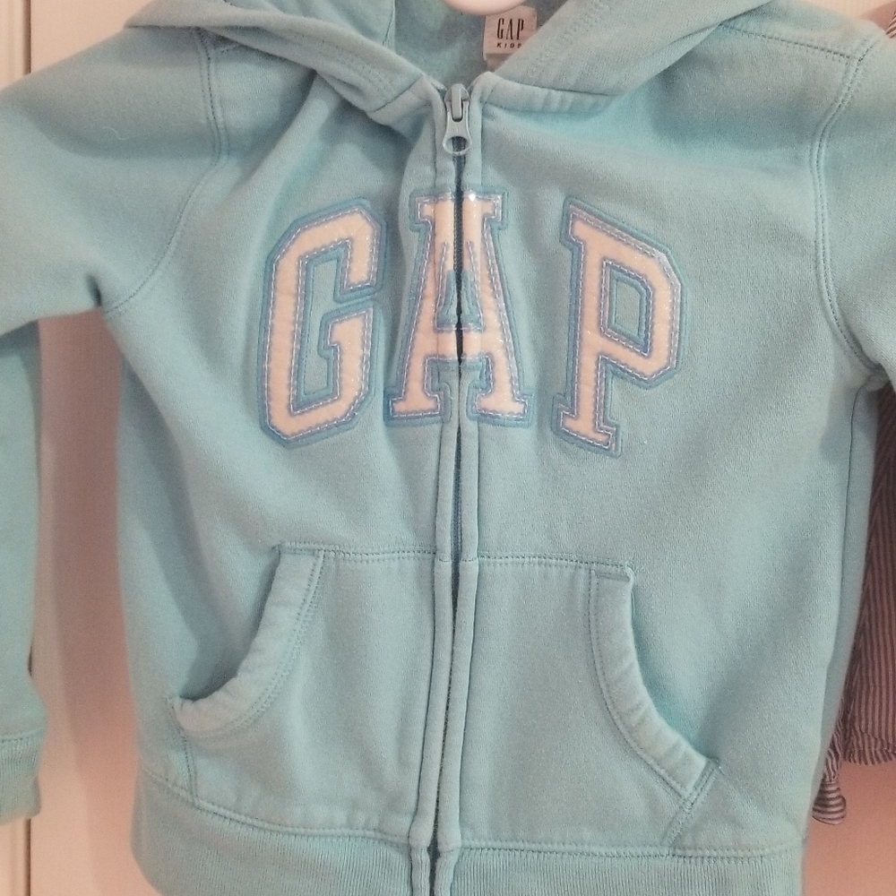 girls GAP hooded zip up sweatshirt
